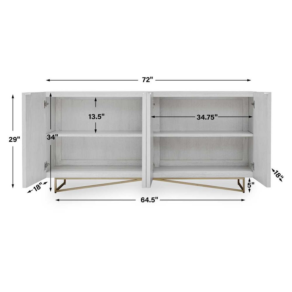 Ripple 4 Door Cabinet