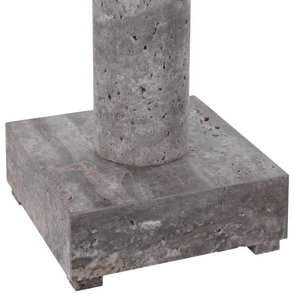 Telescope Buffet Lamp - Gray Travertine/Bronze