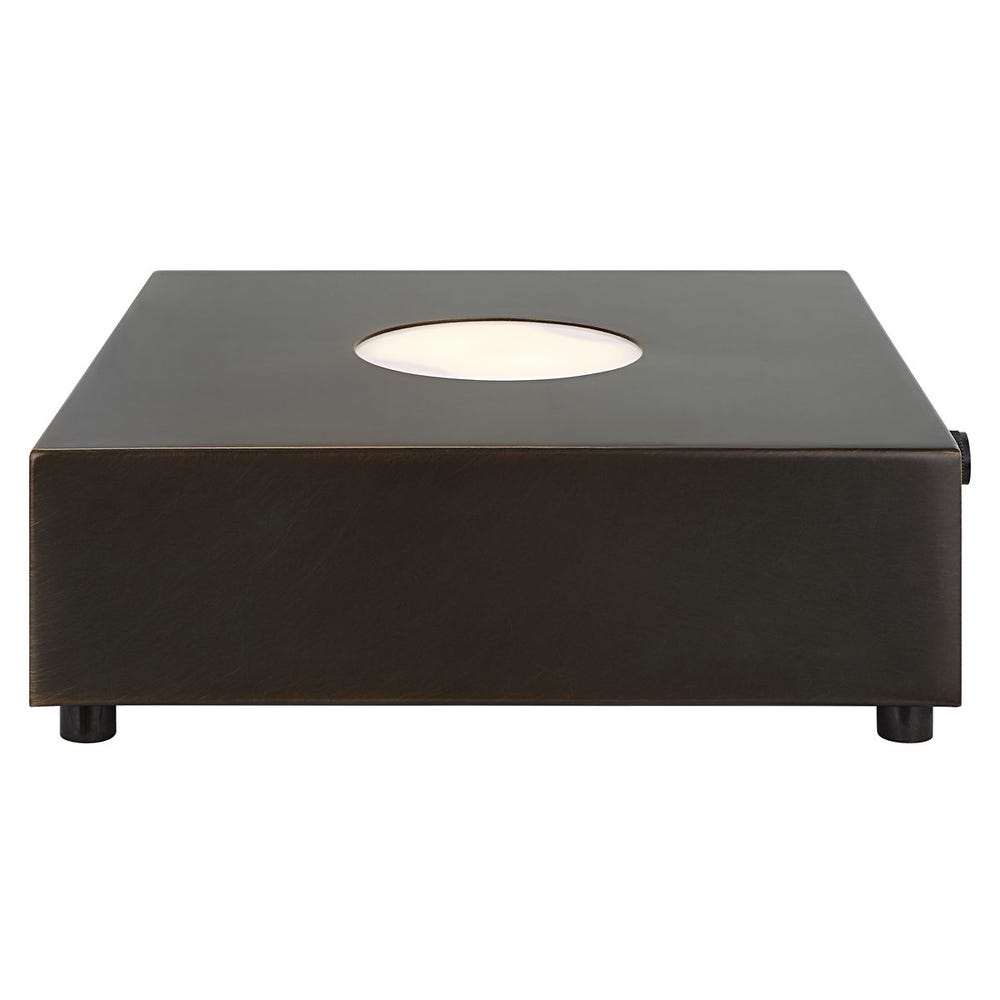Lighted Plateau Lamp - Square Bronze