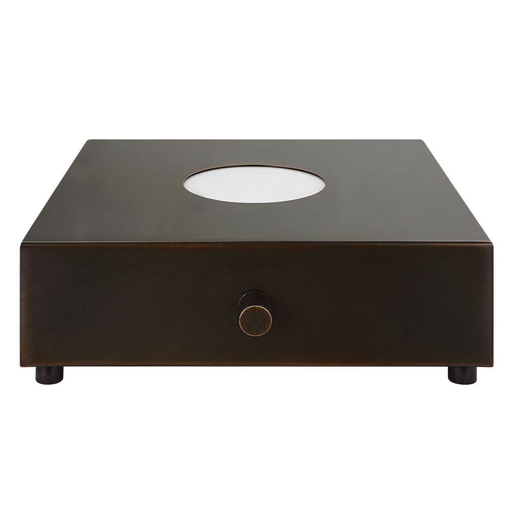 Lighted Plateau Lamp - Square Bronze
