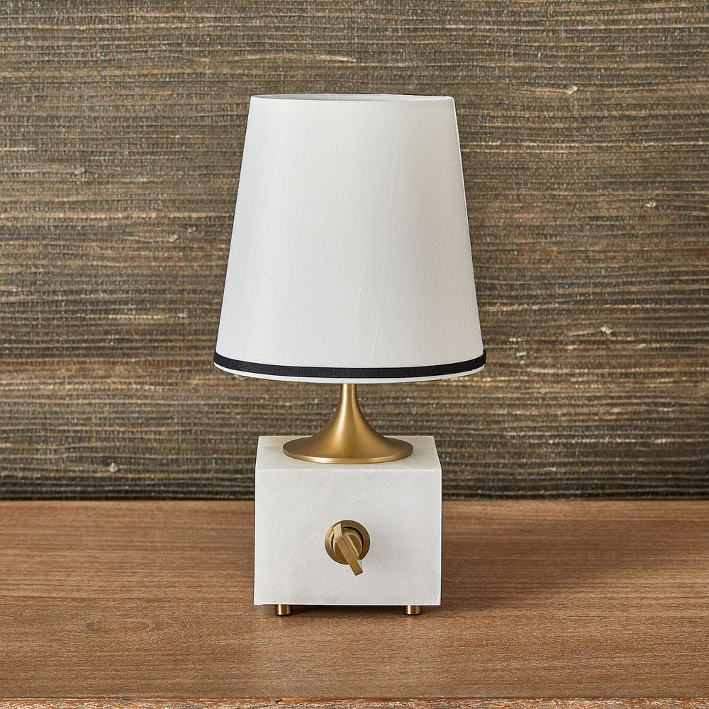 Blockhead Mini Lamp - Satin Brass