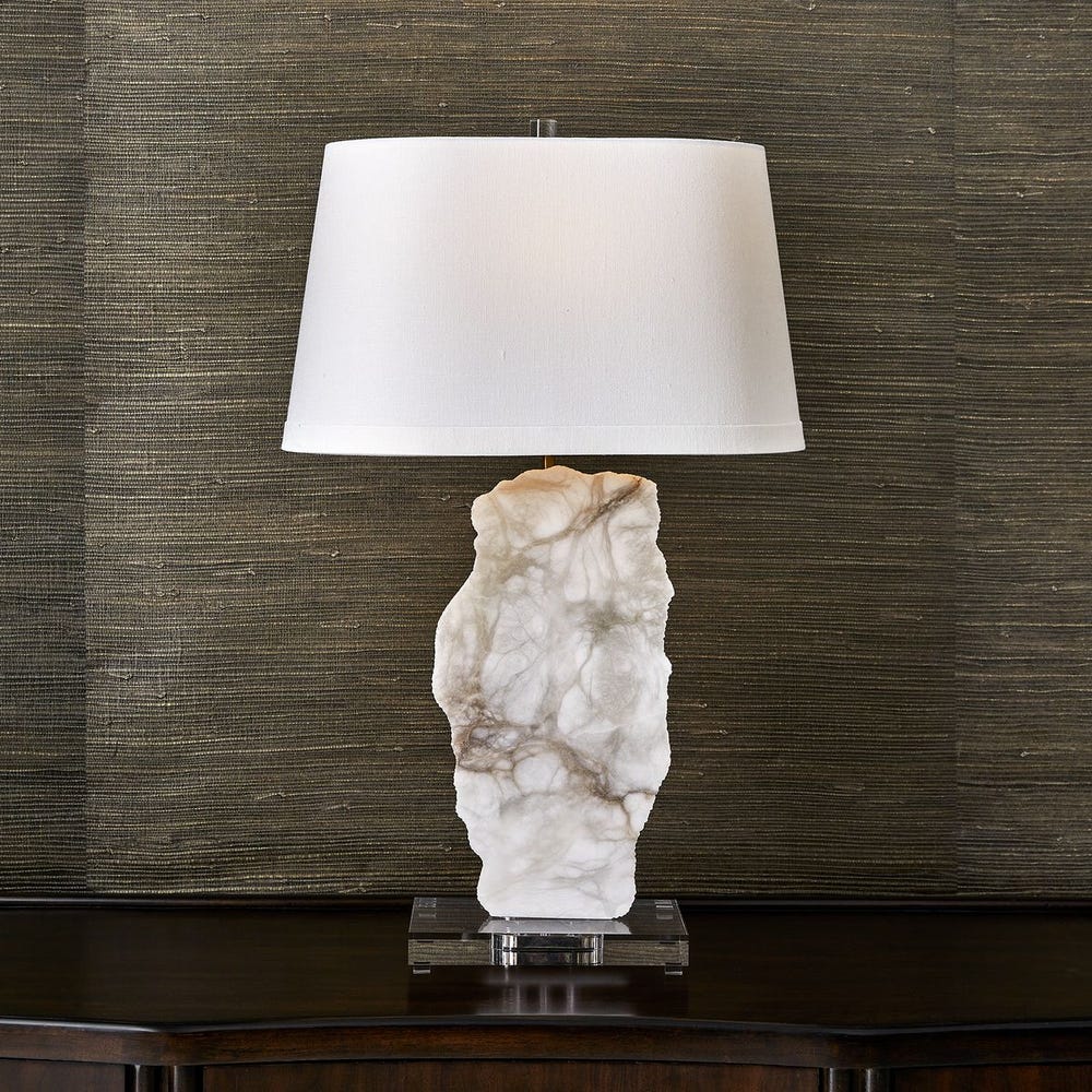 Slice Table Lamp - Alabaster