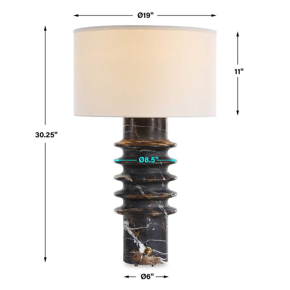 Ring Around Table Lamp - Michelangelo Marble