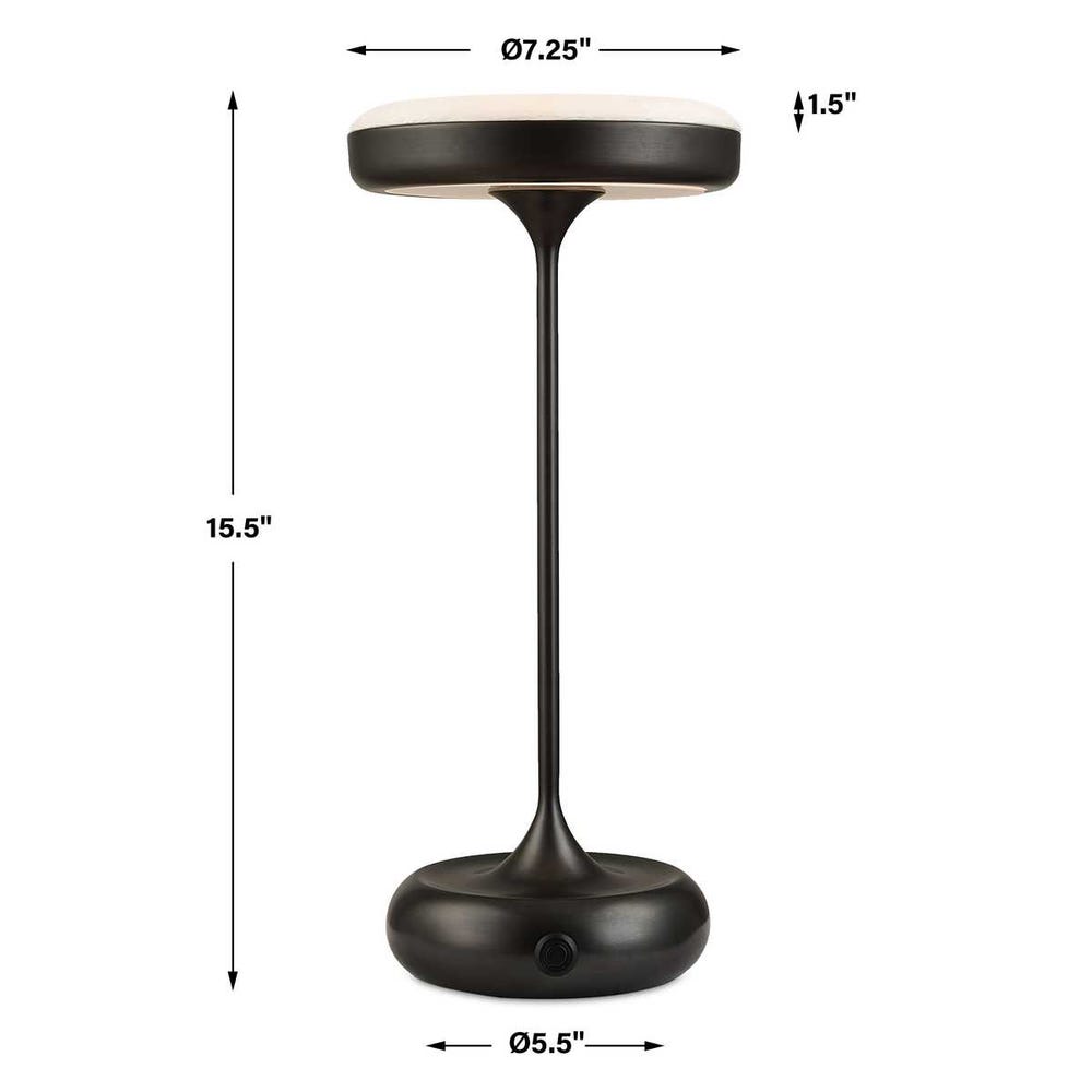 Flat Top Rechargeable Mini Lamp - Bronze
