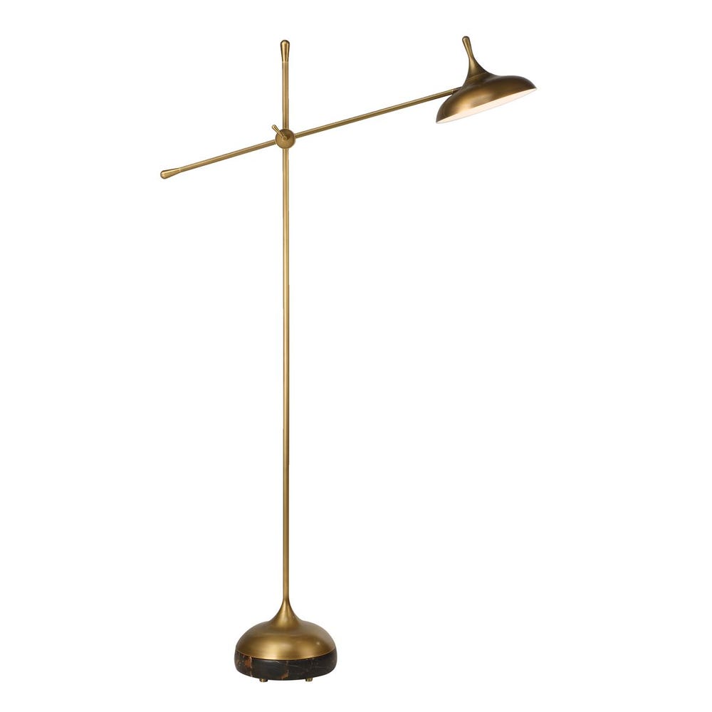 Kiss Adjustable Arm Floor Lamp - Michelangelo Marble