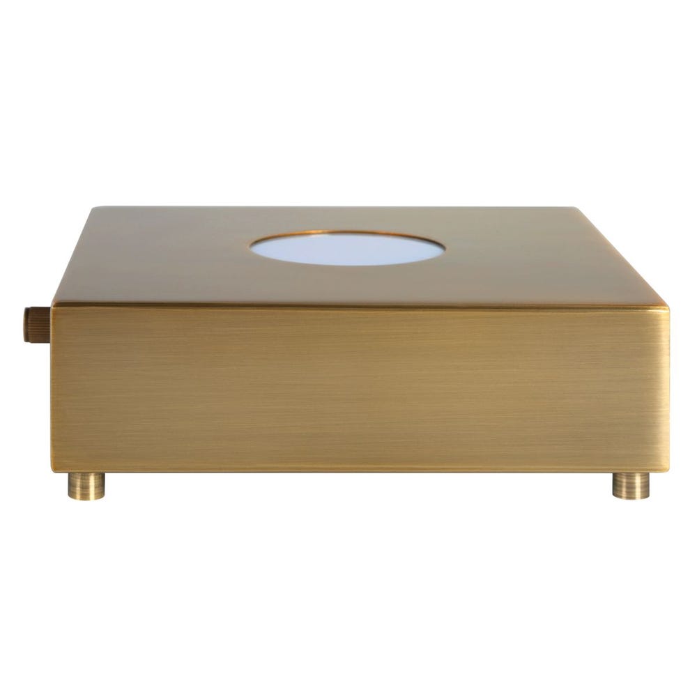 Lighted Plateau Lamp - Square Brass
