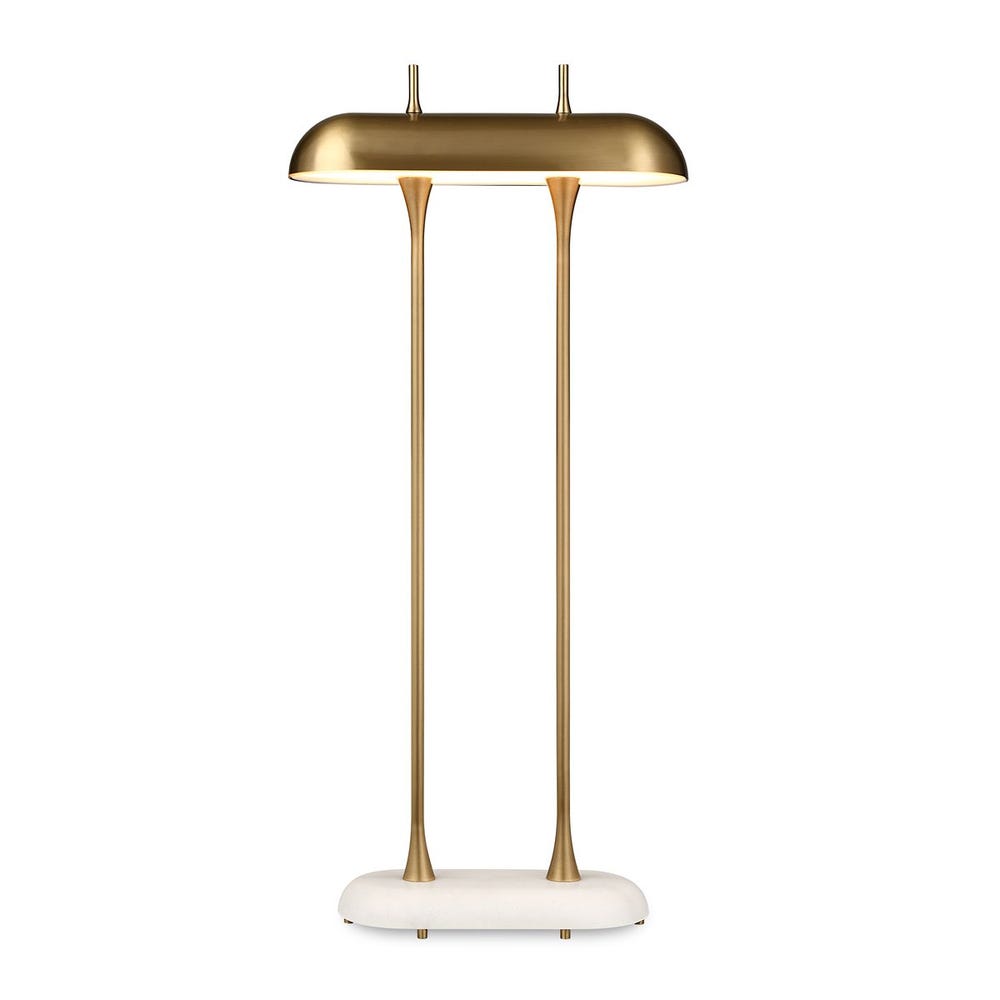 Papyrus Buffet Lamp - White Marble
