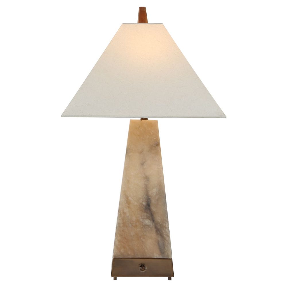 Lit Pyramid Table Lamp