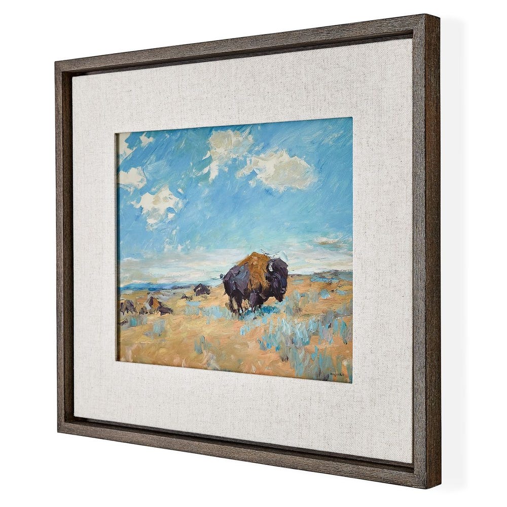 Buffalo Framed Canvas