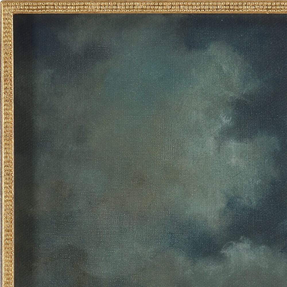 Evening Cumulation Framed Canvases, S/6