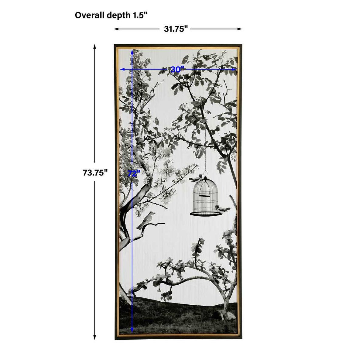 Woodland Songbird Framed Print - Right