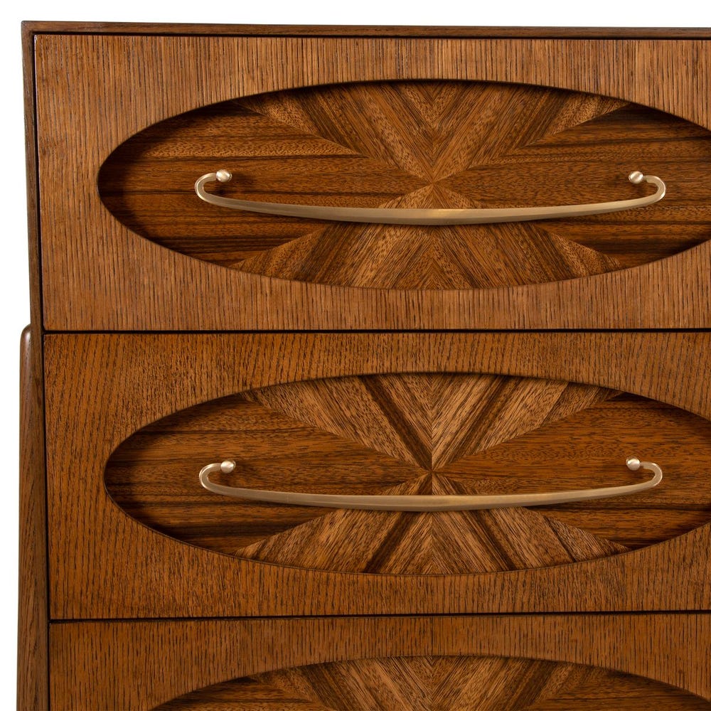 Tiger Eye 6 Drawer 1 Door Chest