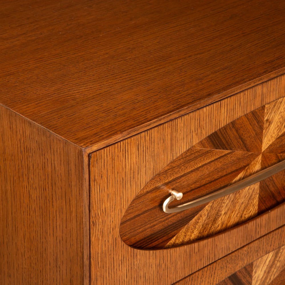 Tiger Eye 6 Drawer 1 Door Chest