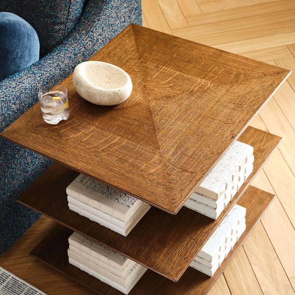 Stash It Side Table - Cocoa Brown