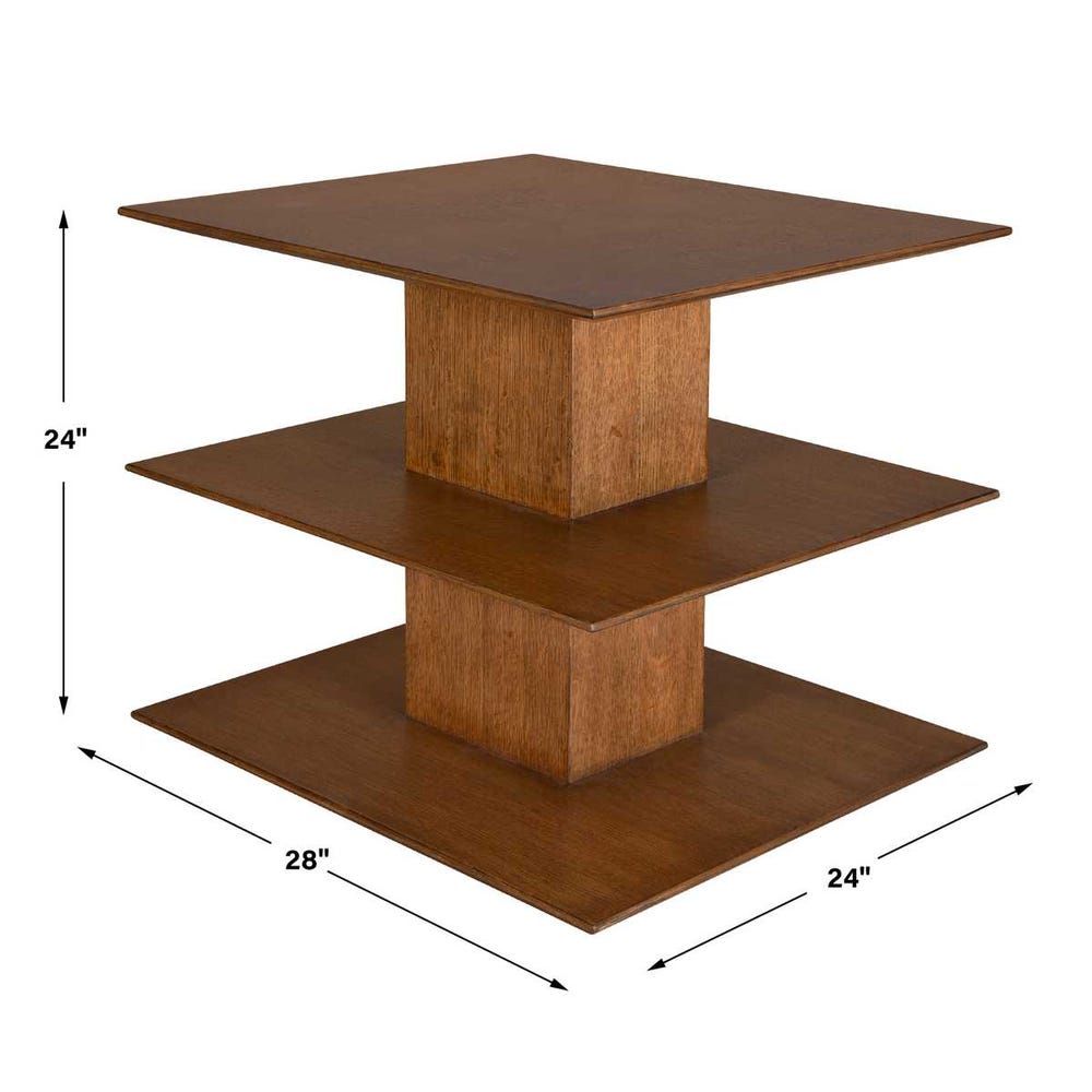 Stash It Side Table - Cocoa Brown