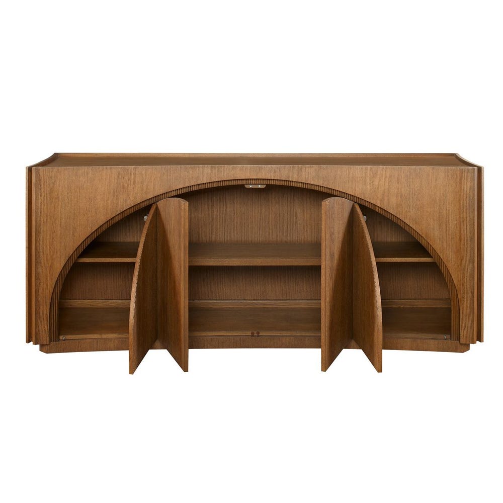 High Light, Lighted 4 Door Console Cabinet