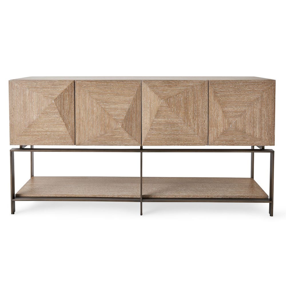 Trapezoid 4 Door Cabinet
