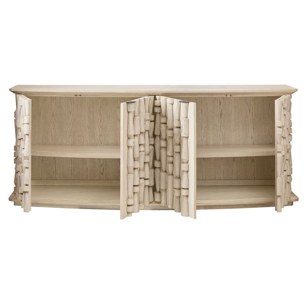 Spindle 4 Door Cabinet