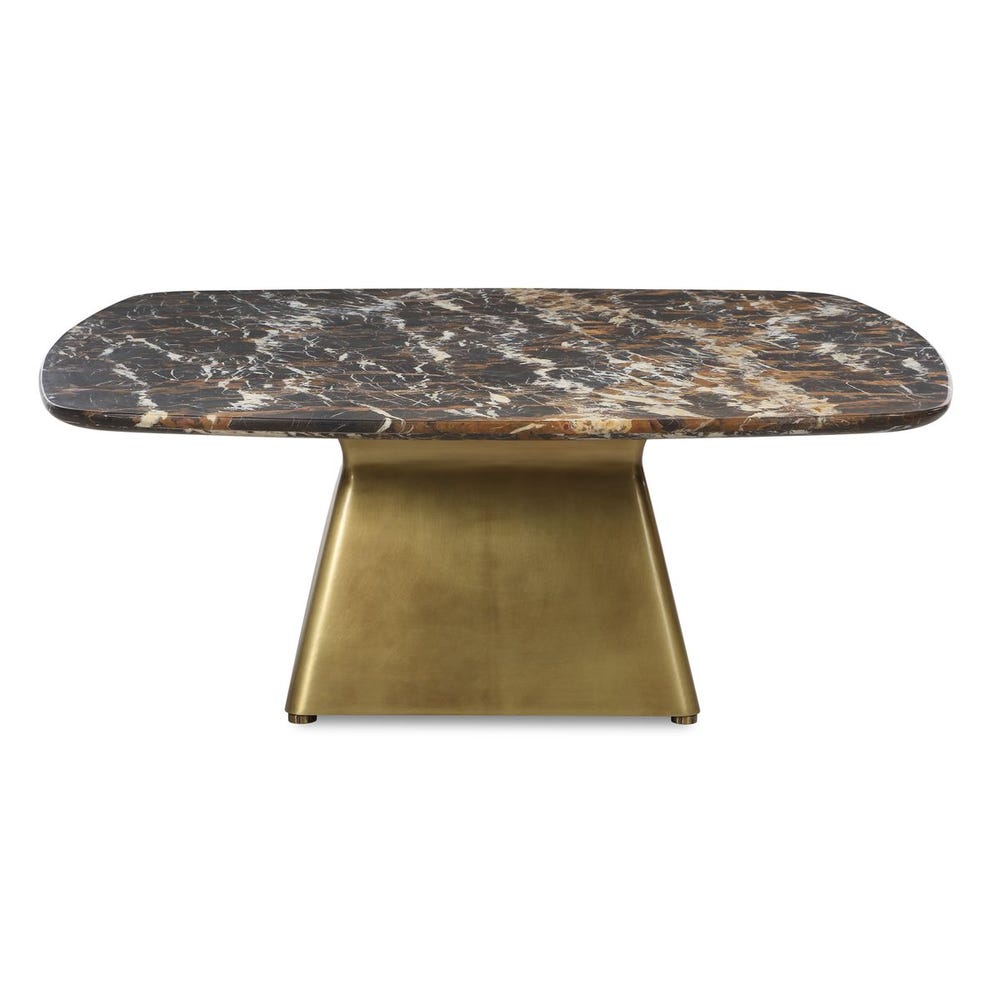Equilateral Coffee Table - Michelangelo/Brass, 2 CARTONS