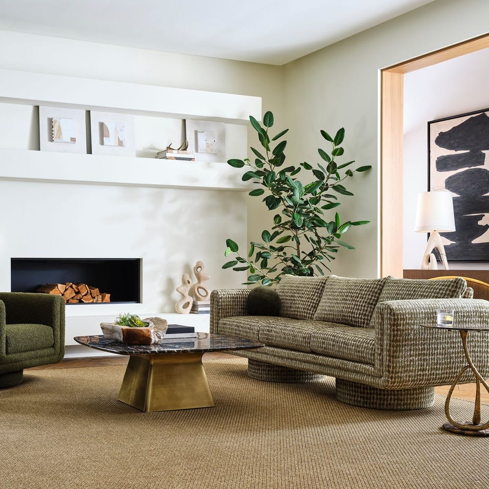 Equilateral Coffee Table - Michelangelo/Brass, 2 CARTONS