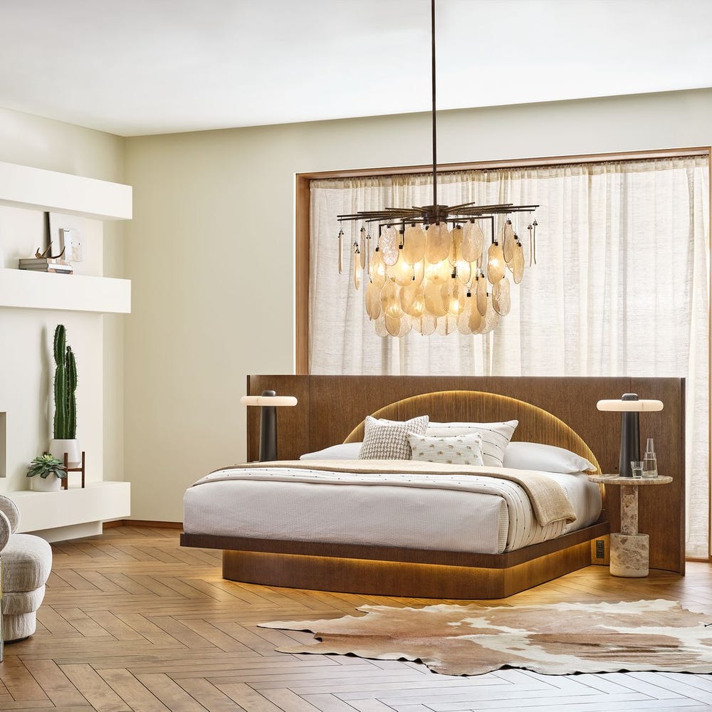 High Light, Lighted Platform Bed, King