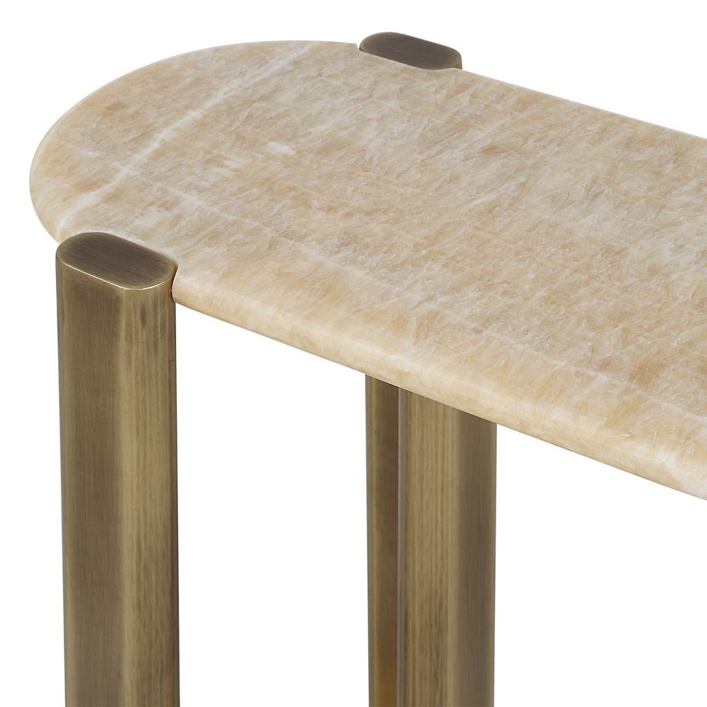 Rounded Cantilever Accent Table