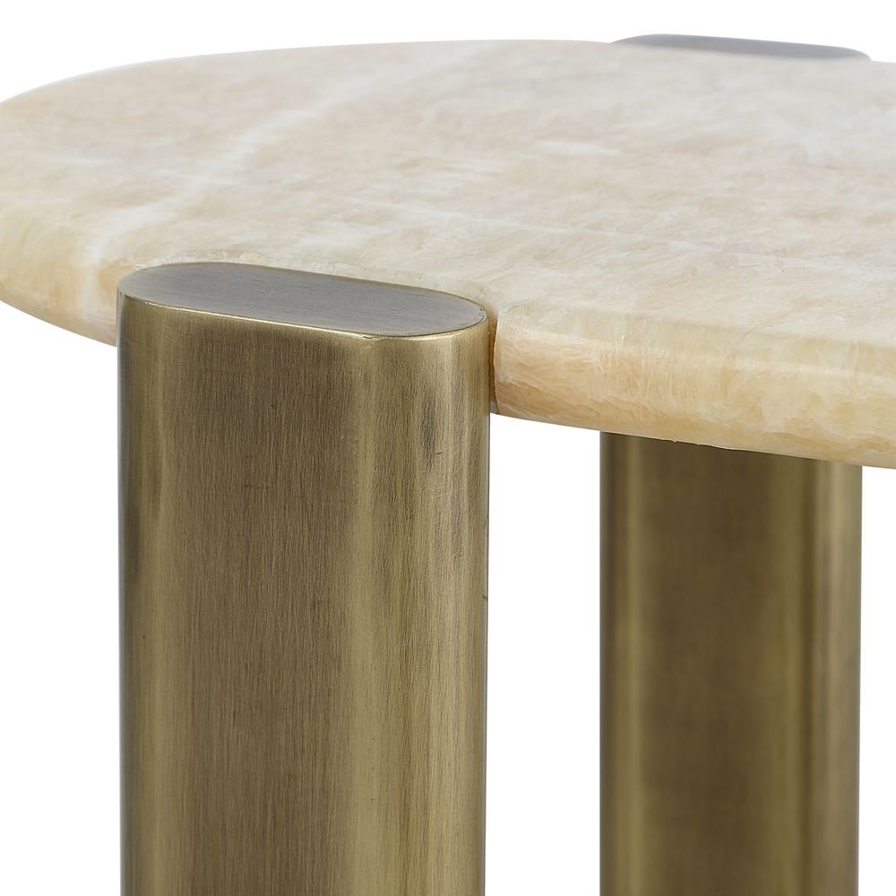Rounded Cantilever Accent Table