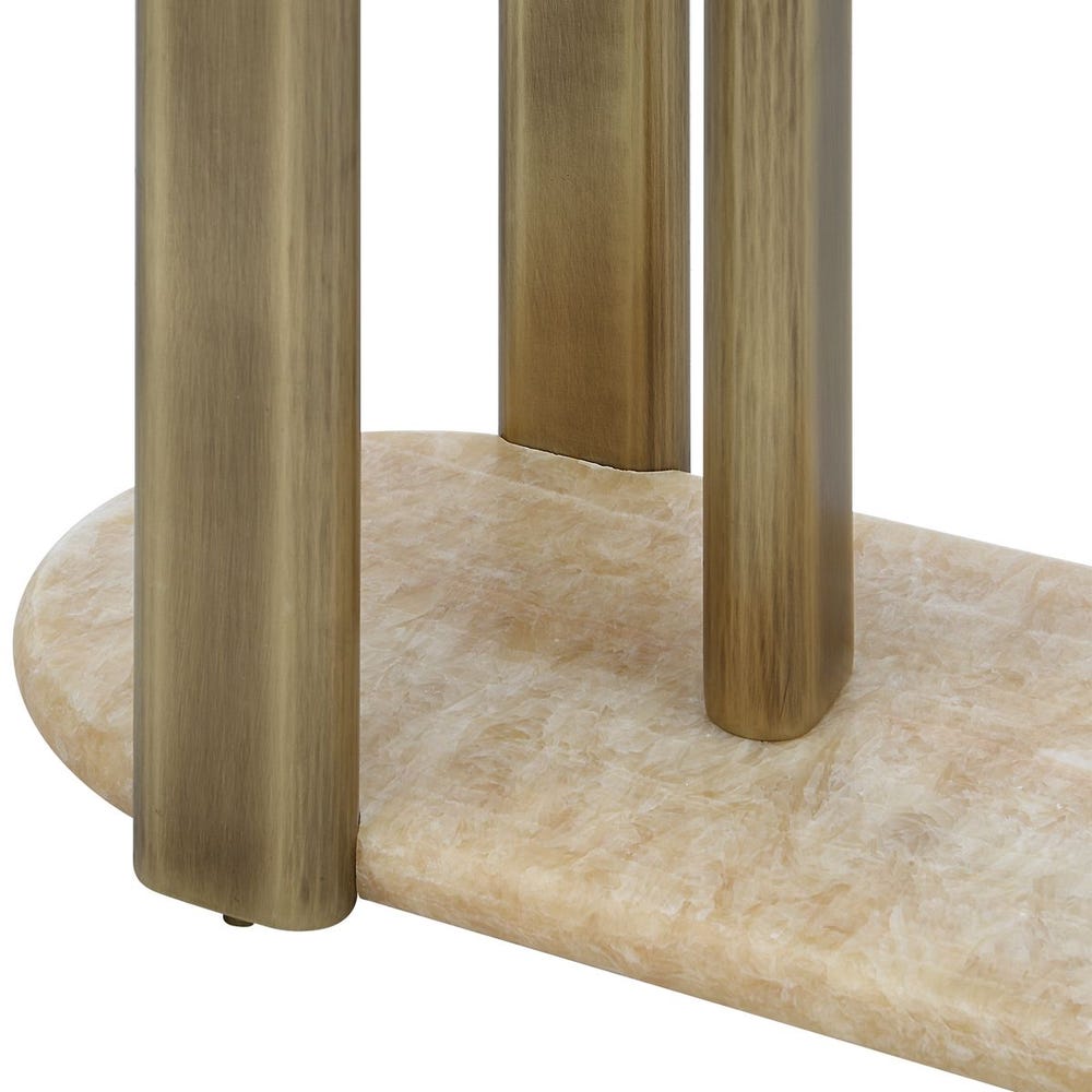 Rounded Cantilever Accent Table