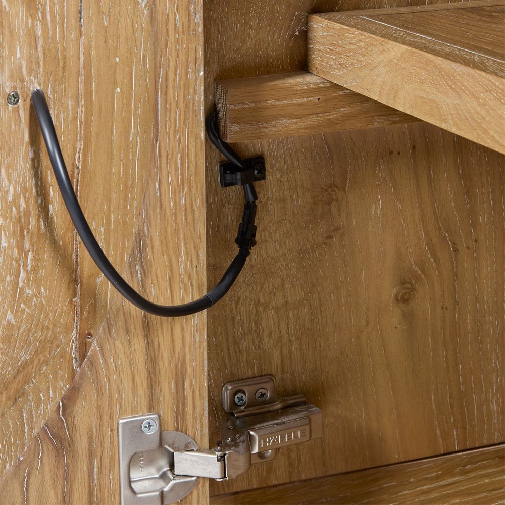 Forest Rings Lighted 3 Door Cabinet