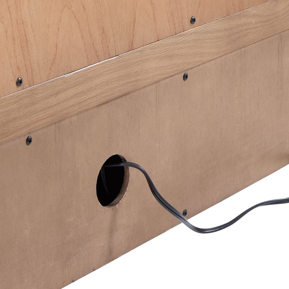 Forest Rings Lighted 3 Door Cabinet
