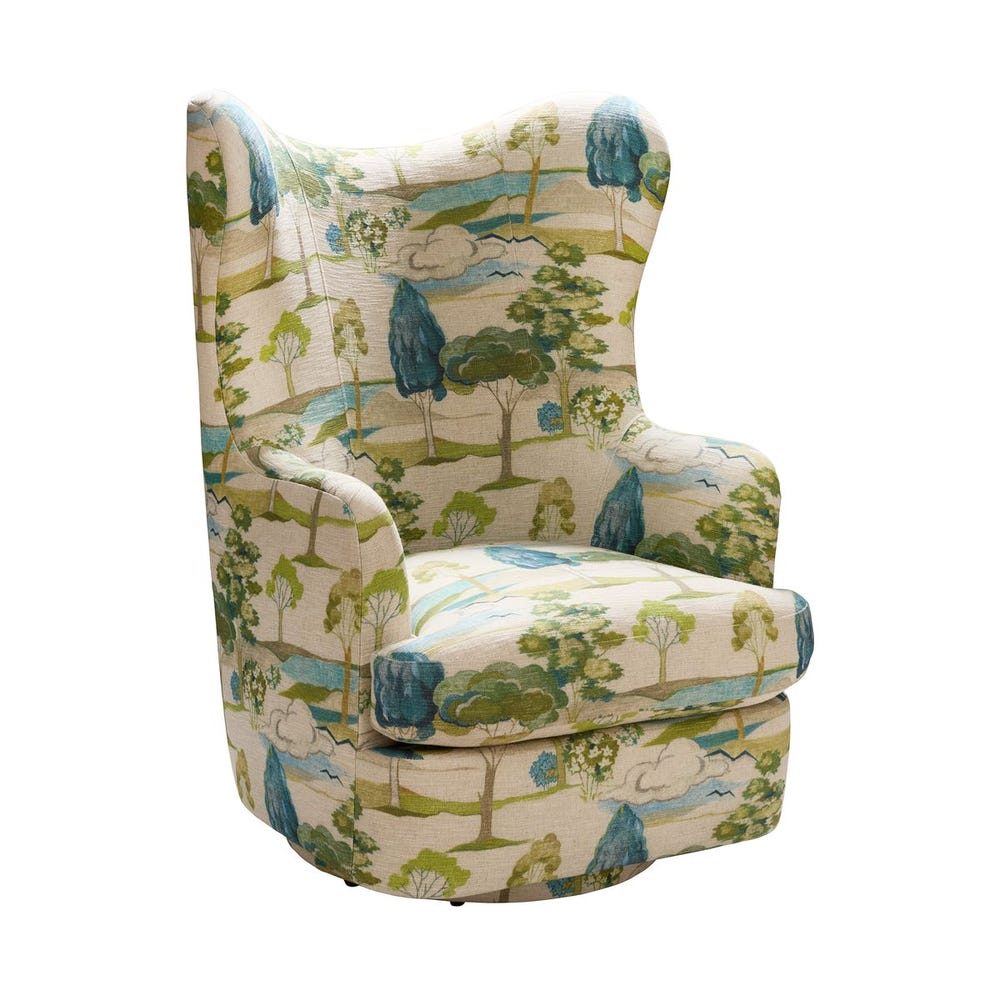 Hot Wing Swivel Chair - Enchanted Meadow