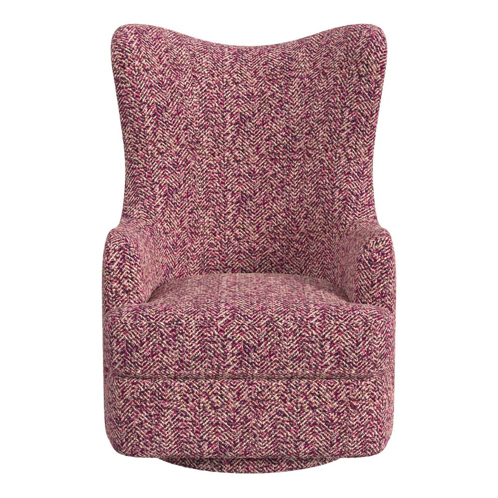 Hot Wing Swivel Chair - Tweedy Bird Purple Finch