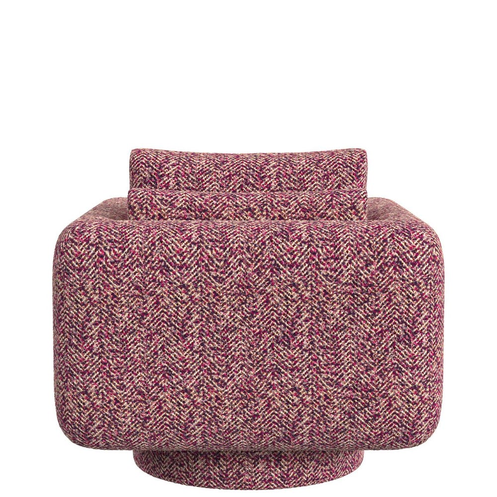 Loop Swivel Chair - Tweedy Bird Purple Finch