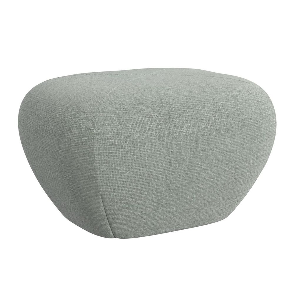 A Leg Up Ottoman - Criss Cross Sea Salt