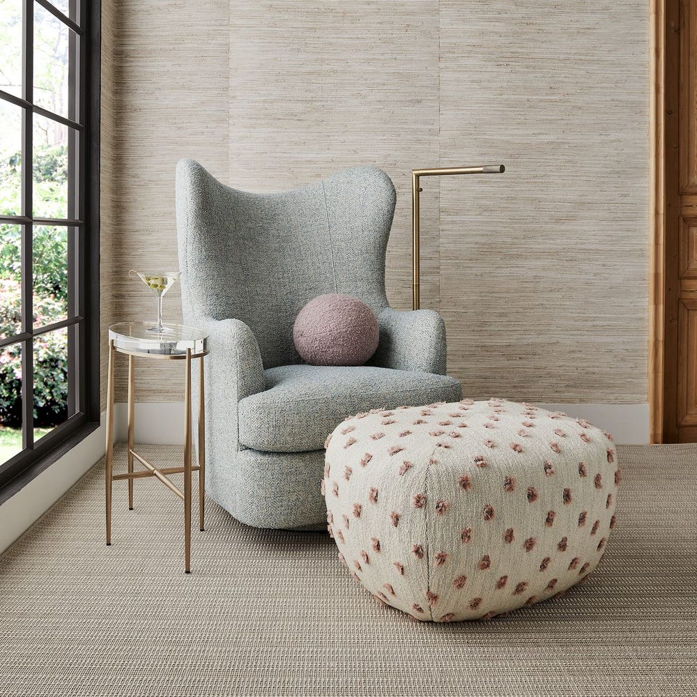 A Leg Up Ottoman - Fluff Petal
