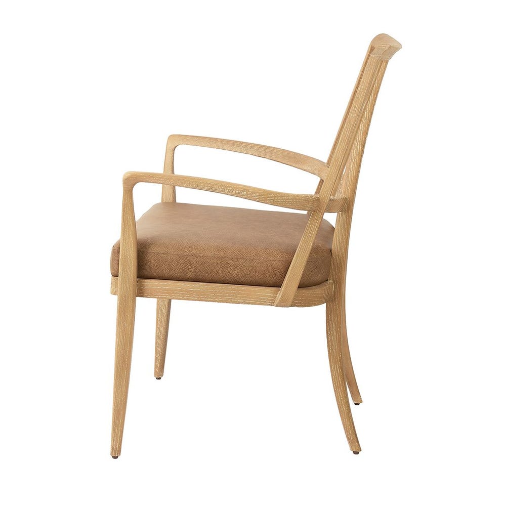 Swan Dining Armchair - Toffee