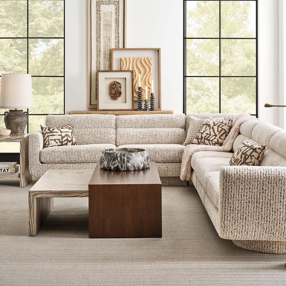 Chill Sofa - Sectional - Hopscotch Creamy Espresso