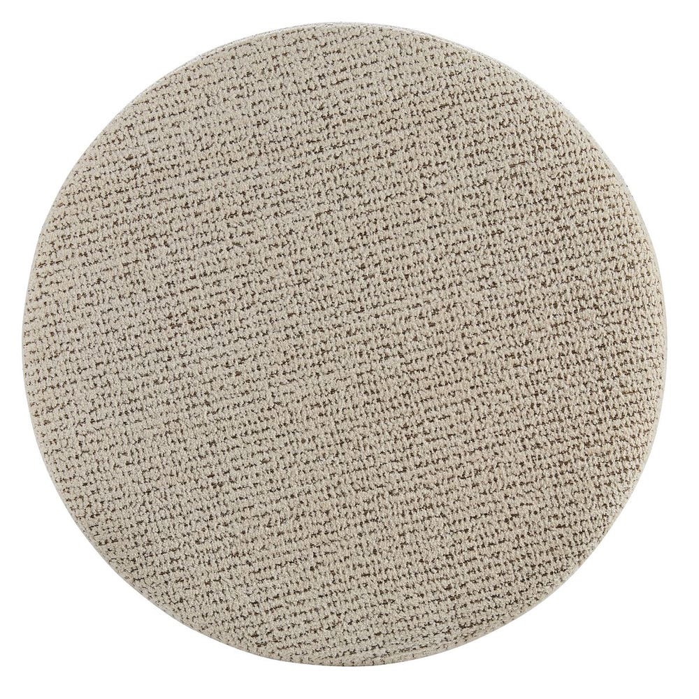 Give It A Rest Ottoman, Round - Hopscotch Creamy Espresso