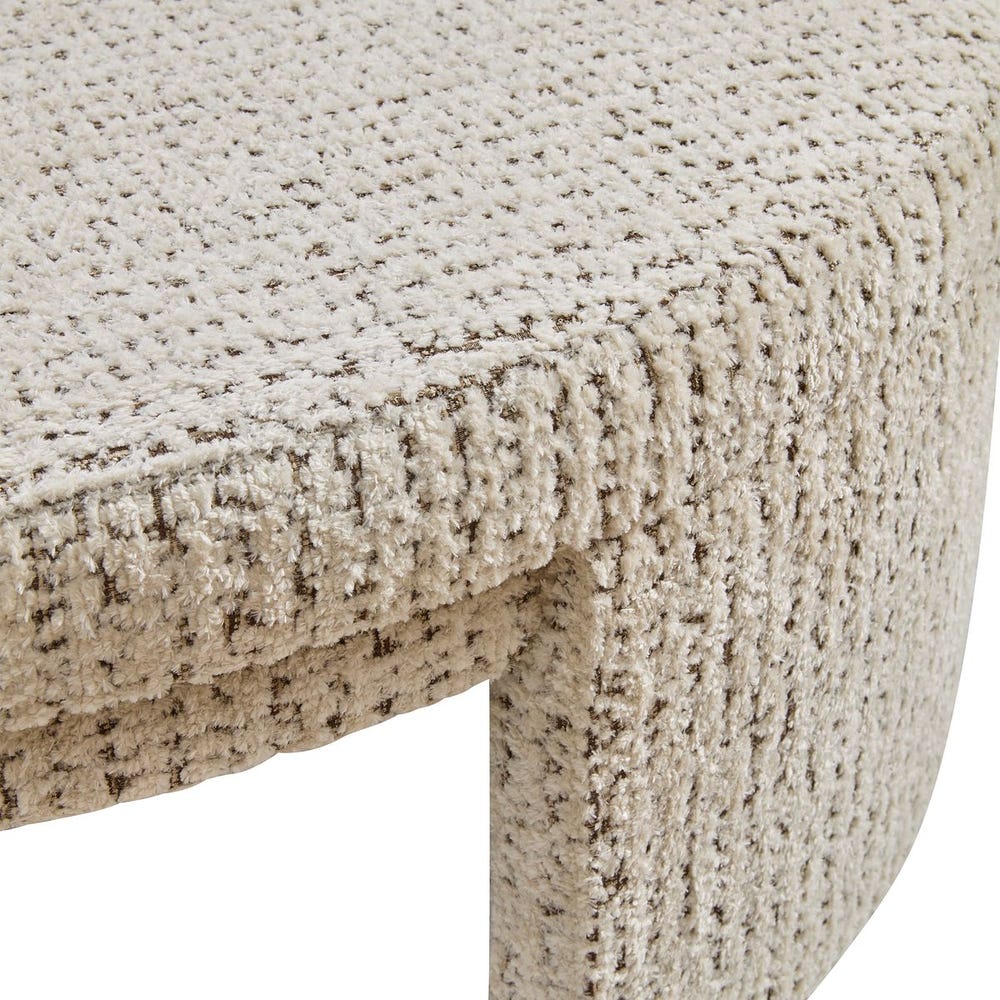 Give It A Rest Ottoman, Round - Hopscotch Creamy Espresso