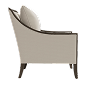 a white chair with a black background