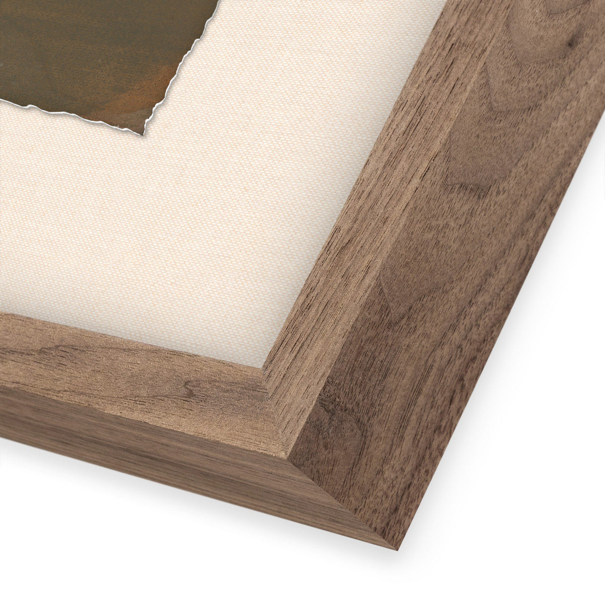 a close up of a wood frame