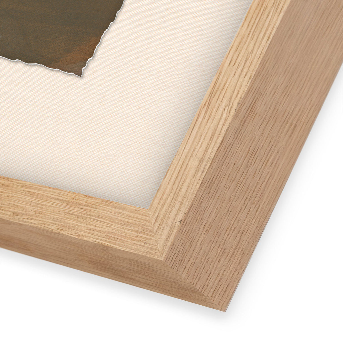 a close up of a wood frame