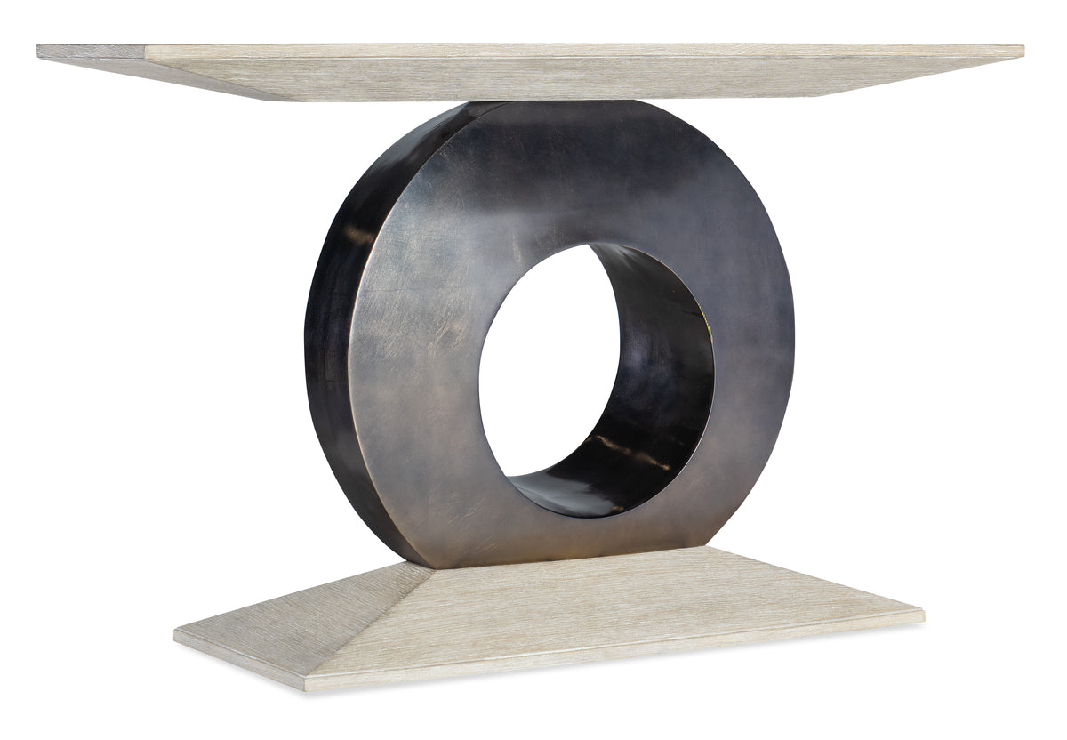 a black and white table