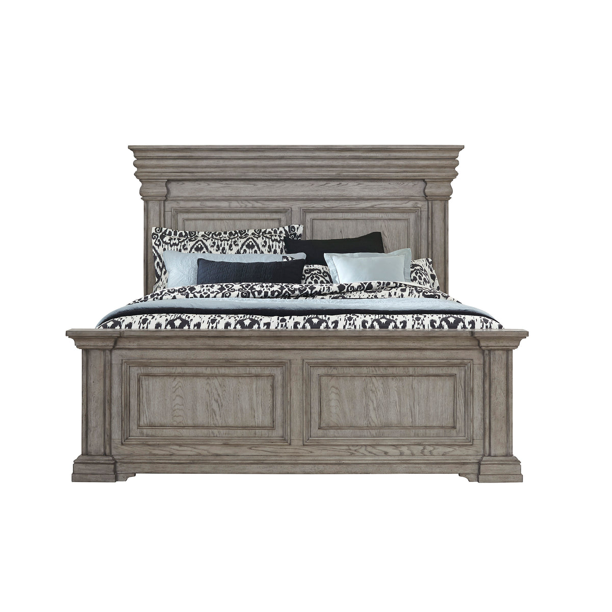 a bed with a white background