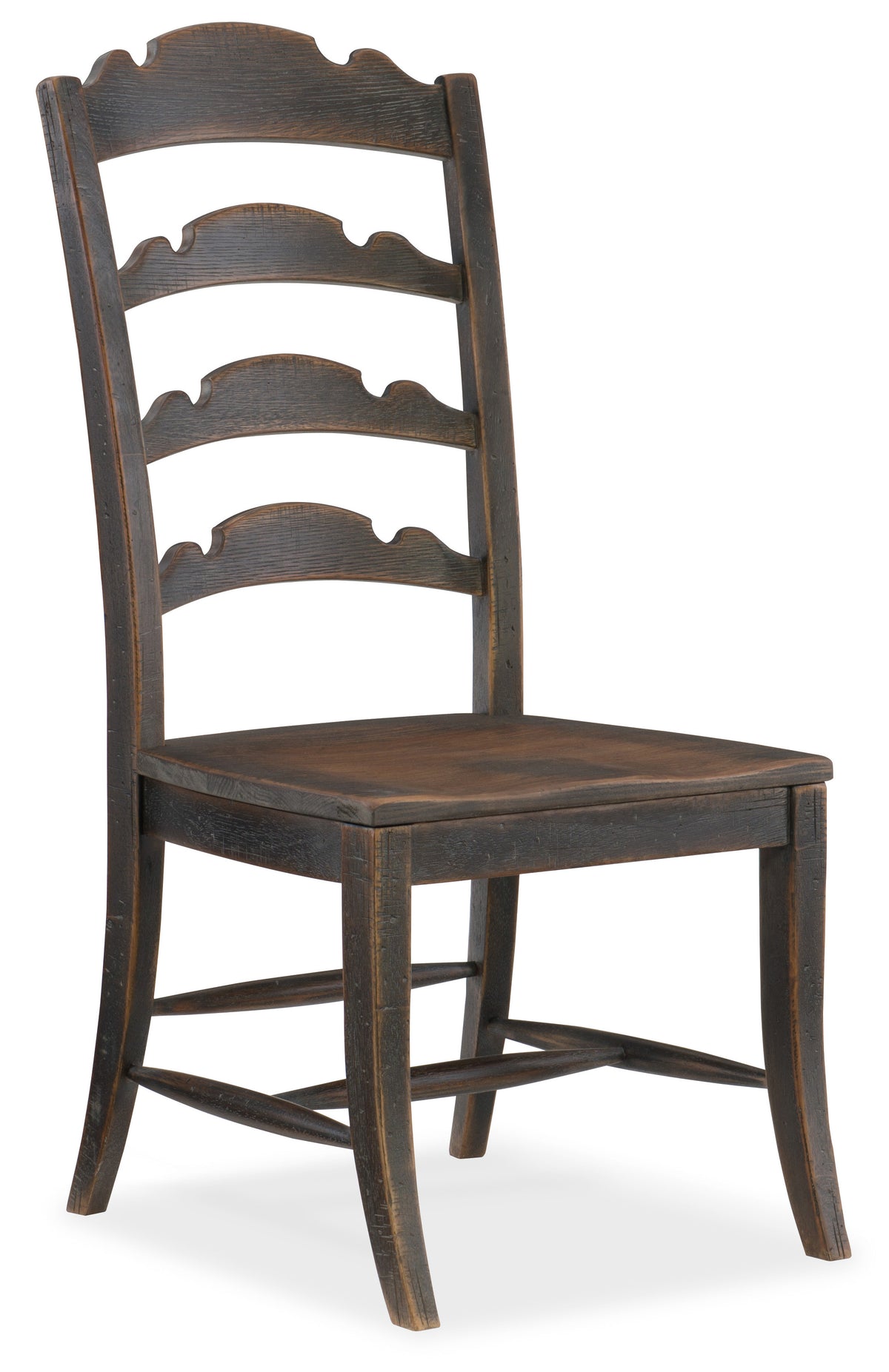 a wooden chair with a white background