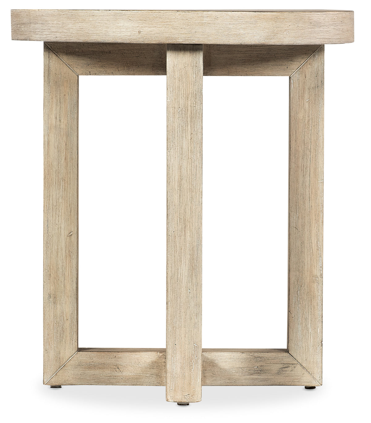 a wooden table with a white surface