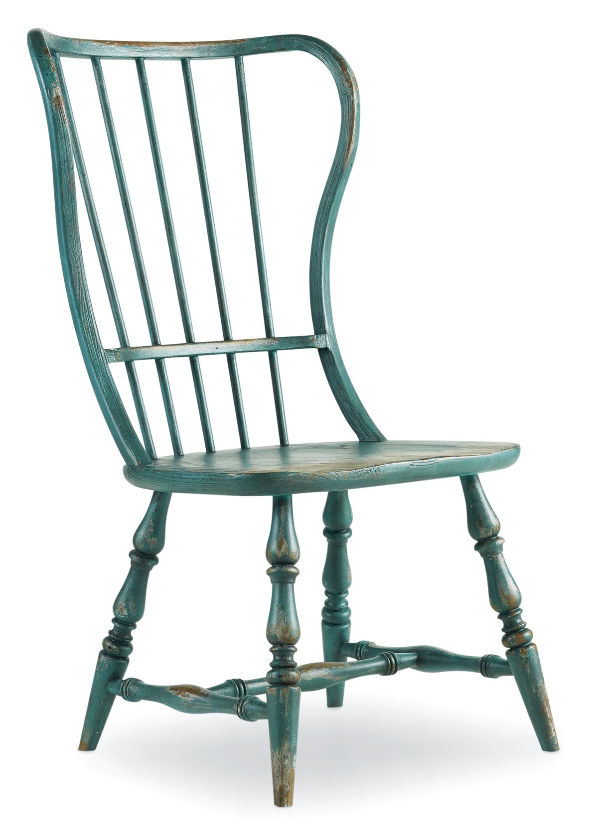 a blue chair with a white background
