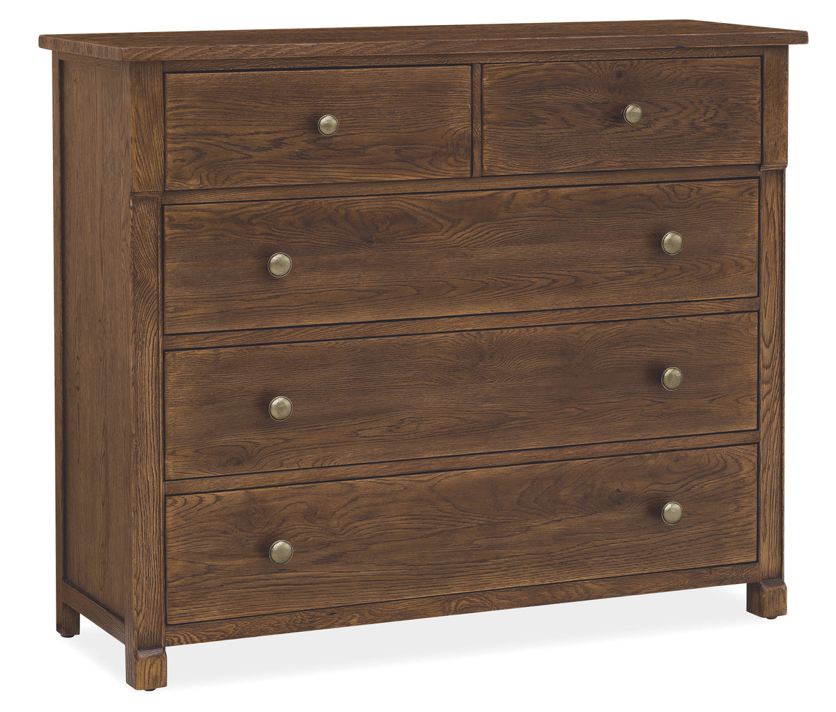 a wooden dresser with four drawers