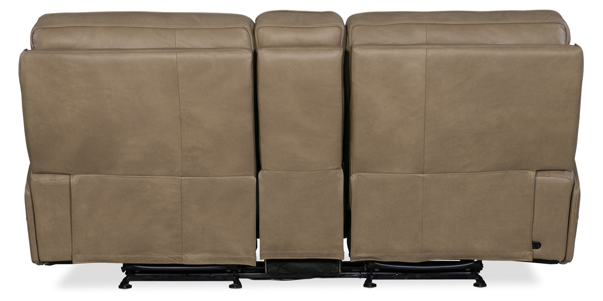 Riverton Power Gliding Console Loveseat with Power Headrest and Lumbar - Hooker Furniture (HRF-3252)
