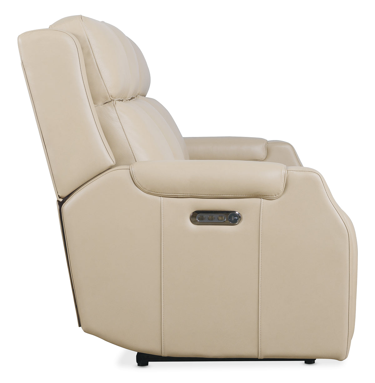 a white recliner with a white background
